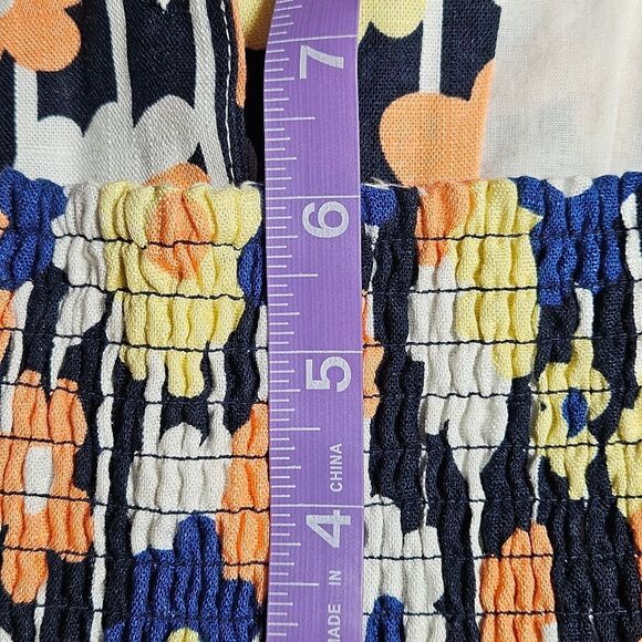 Modcloth Genuine Genius Bold Floral Print Linen Blend V-Neck Halter Jumpsuit - Picture 15 of 16